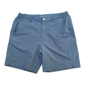 Free Fly Mens Large Utility Stretch Flat Front Shorts Outdoor Casual